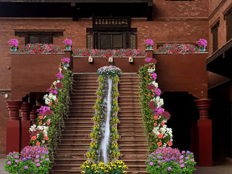 西藏花卉艺术节——主场节日设计搭建
